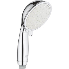 Grohe - Shower Heads & Accessories; Type: Hand Shower ; Material: Metal ; GPM: 1.75 ; Face Diameter: 4 (Inch); Finish/Coating: Polished Chrome ; Settings: Spray, Pulse, Combination Pulse-Massage - Exact Tool & Supply