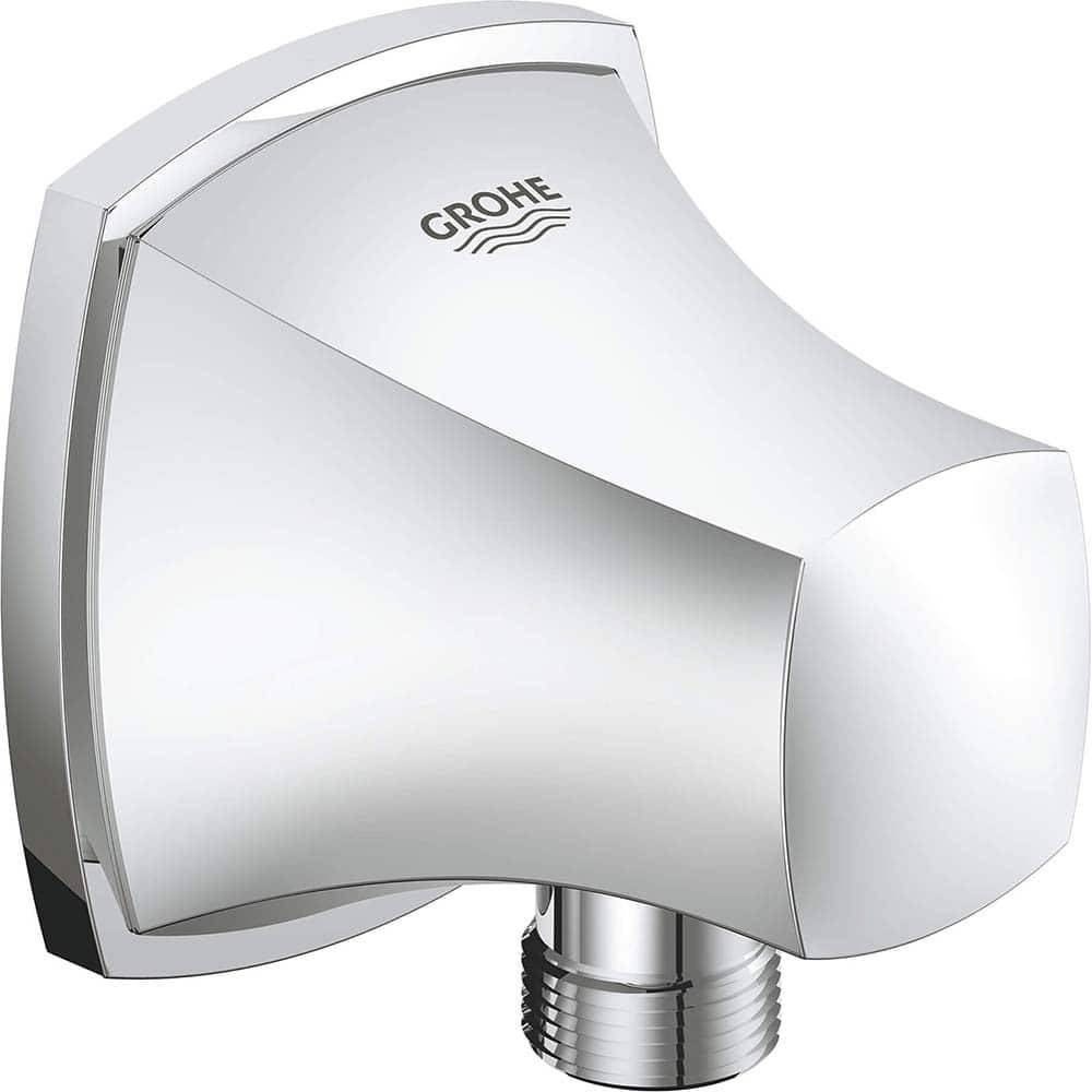 Grohe - Shower Heads & Accessories; Type: Shower outlet elbow ; Material: Metal ; Finish/Coating: Polished Chrome - Exact Tool & Supply