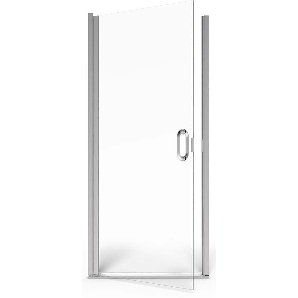 American Standard - Shower Supports & Kits; Type: Shower Door ; Length (Inch): 36 ; Material: Glass/Metal ; Finish/Coating: Silver - Exact Tool & Supply
