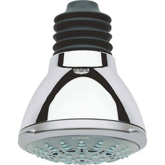 Grohe - Shower Heads & Accessories; Type: Shower Head ; Material: Metal ; GPM: 2.50 ; Face Diameter: 4 (Inch); Finish/Coating: Polished Chrome ; Settings: Spray, Pulse, Combination Pulse-Massage - Exact Tool & Supply