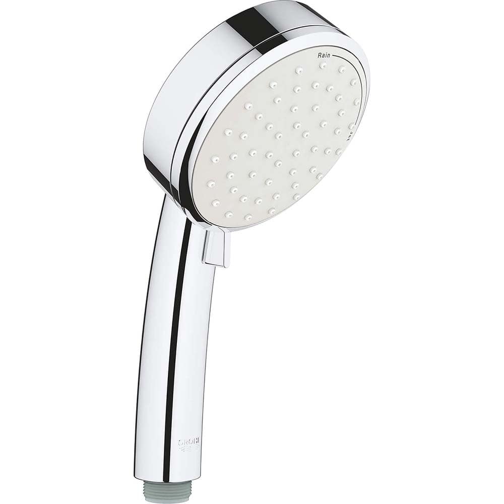 Grohe - Shower Heads & Accessories; Type: Hand Shower ; Material: Metal ; GPM: 1.75 ; Face Diameter: 4 (Inch); Finish/Coating: Polished Chrome ; Settings: Spray, Pulse, Combination Pulse-Massage - Exact Tool & Supply