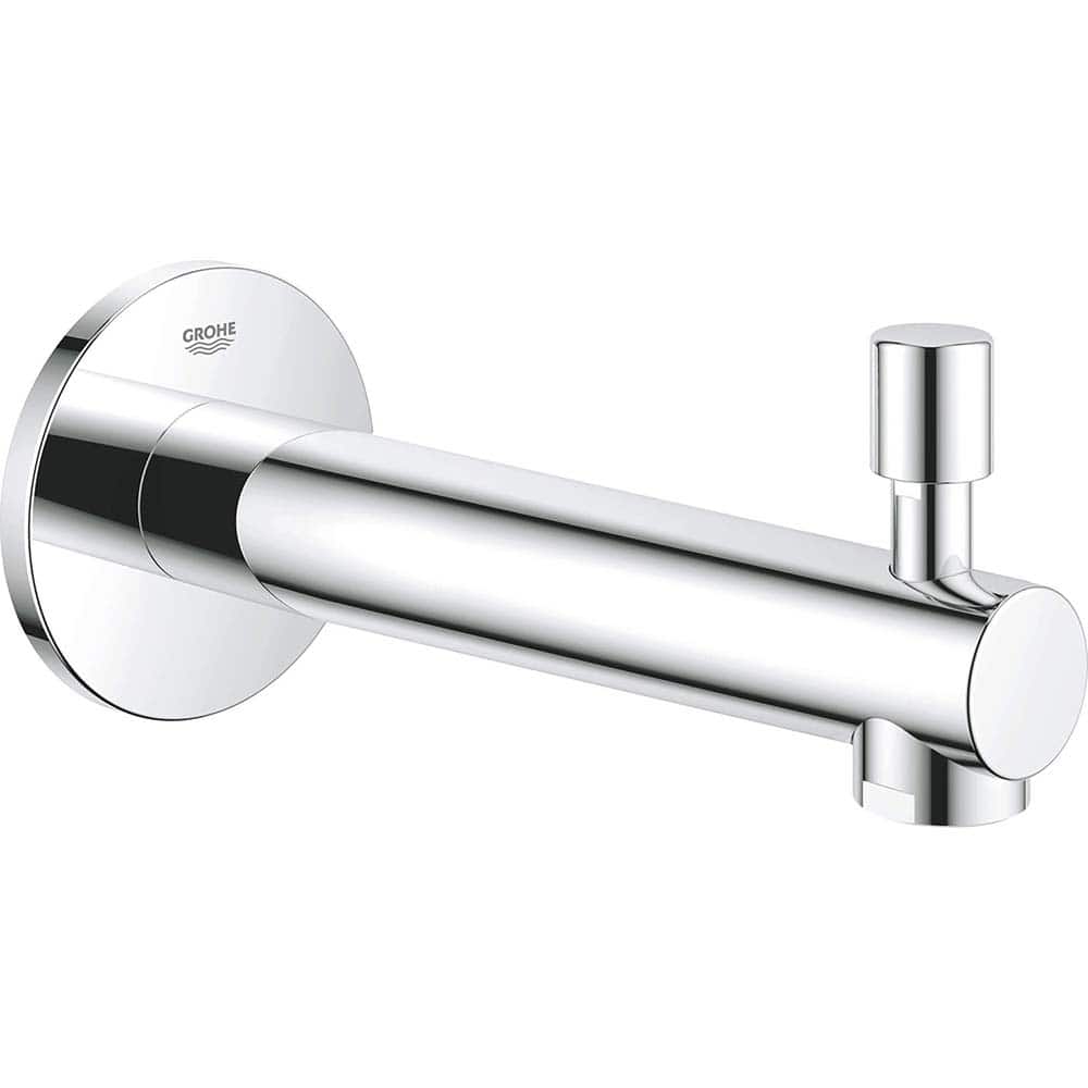 Grohe - Shower Heads & Accessories; Type: Tub Spout ; Material: Metal ; GPM: 2.50 ; Face Diameter: 6.75 (Inch); Finish/Coating: Chrome ; Settings: Spray, Pulse, Combination Pulse-Massage - Exact Tool & Supply