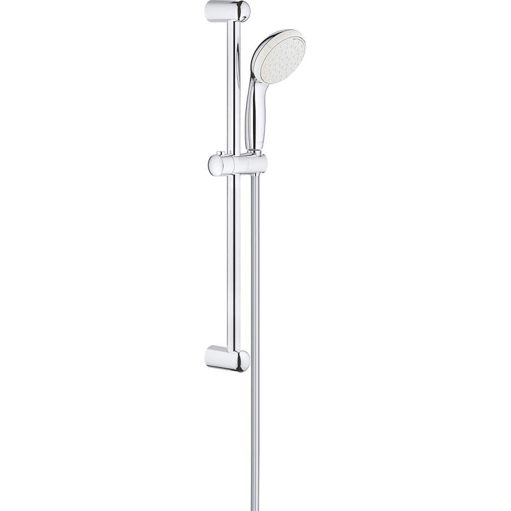 Grohe - Shower Heads & Accessories; Type: Hand Shower ; Material: Metal ; GPM: 1.50 ; Face Diameter: 4 (Inch); Finish/Coating: Polished Chrome ; Settings: Spray, Pulse, Combination Pulse-Massage - Exact Tool & Supply