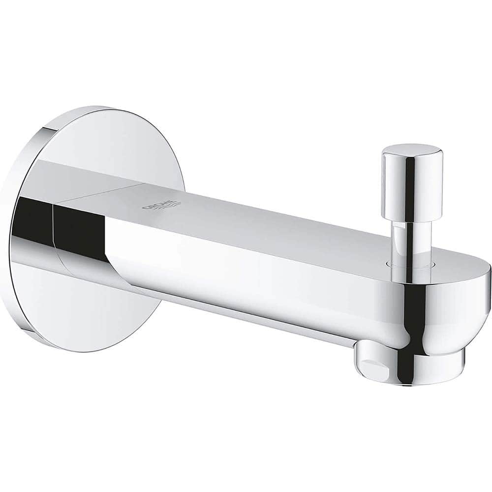 Grohe - Shower Heads & Accessories; Type: Tub Spout ; Material: Metal ; GPM: 2.50 ; Face Diameter: 7.48 (Inch); Finish/Coating: Chrome ; Settings: Spray, Pulse, Combination Pulse-Massage - Exact Tool & Supply