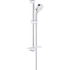 Grohe - Shower Heads & Accessories; Type: Hand Shower ; Material: Metal ; GPM: 2.50 ; Face Diameter: 4 (Inch); Finish/Coating: Polished Chrome ; Settings: Spray, Pulse, Combination Pulse-Massage - Exact Tool & Supply