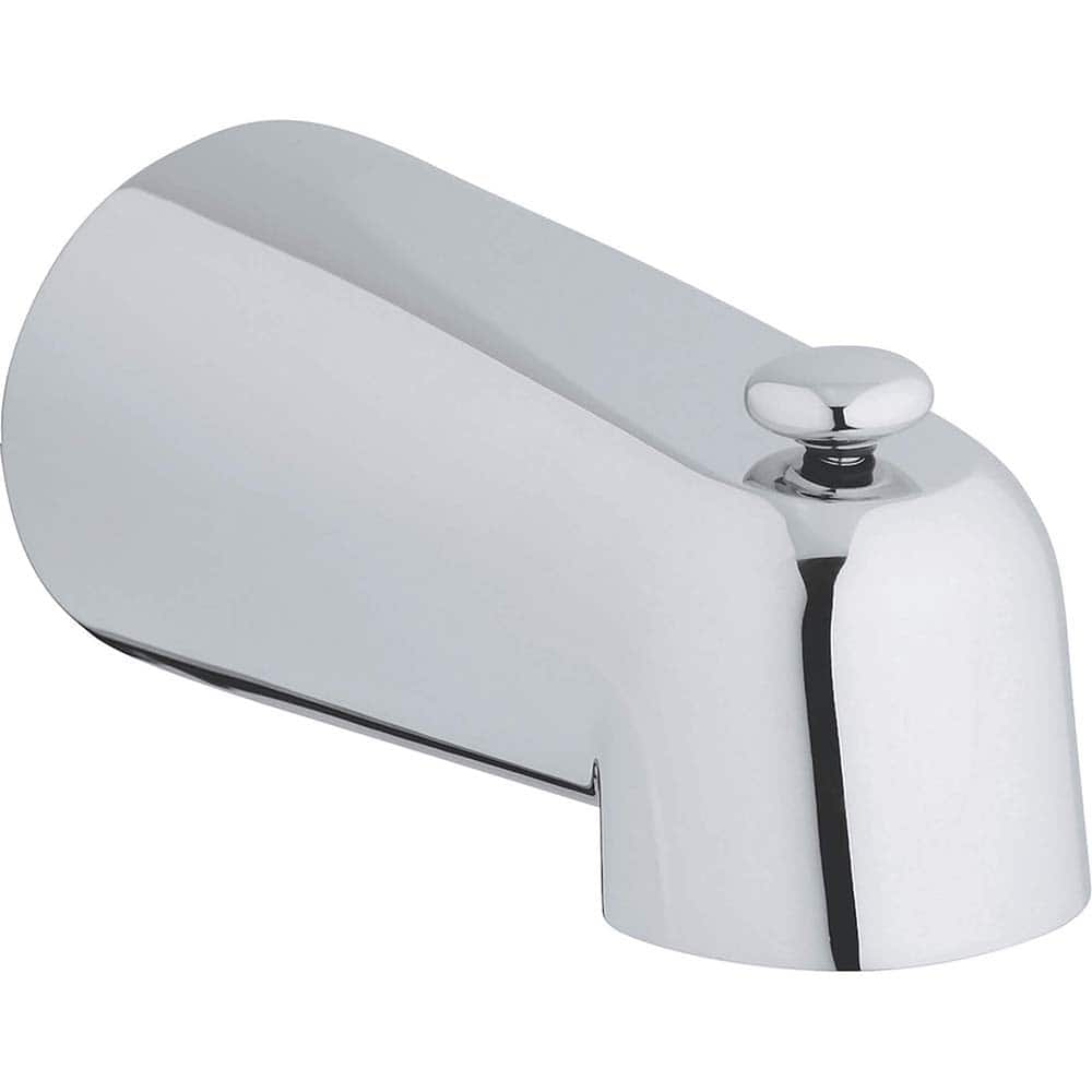Grohe - Shower Heads & Accessories; Type: Tub Spout ; Material: Metal ; GPM: 2.50 ; Face Diameter: 5 (Inch); Finish/Coating: Polished Chrome ; Settings: Spray, Pulse, Combination Pulse-Massage - Exact Tool & Supply
