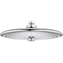Grohe - Shower Heads & Accessories; Type: Shower Head ; Material: Metal ; GPM: 1.75 ; Face Diameter: 10.25 (Inch); Finish/Coating: Polished Chrome ; Settings: Spray, Pulse, Combination Pulse-Massage - Exact Tool & Supply