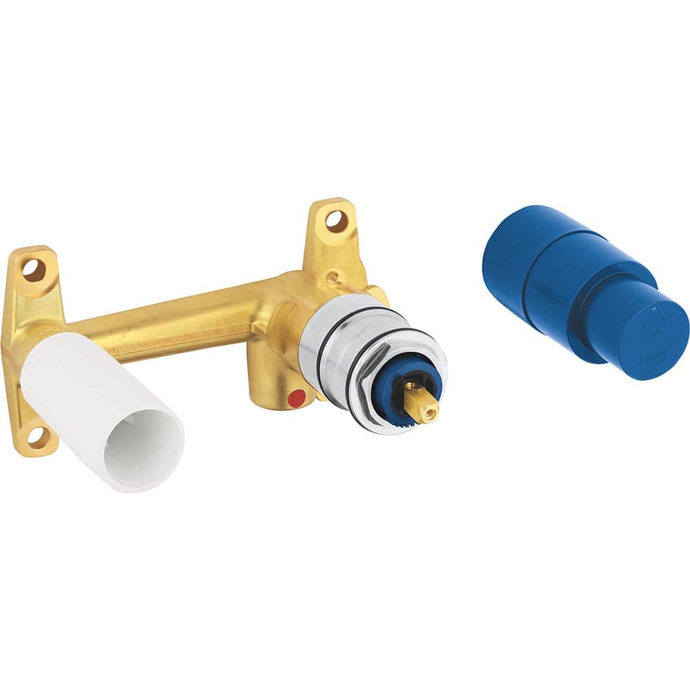 Grohe - Shower Supports & Kits; Type: Rough-in valve ; Length (Inch): 6.1875 ; Material: Brass ; Diameter (Inch): 0.5 ; Finish/Coating: No Finish - Exact Tool & Supply