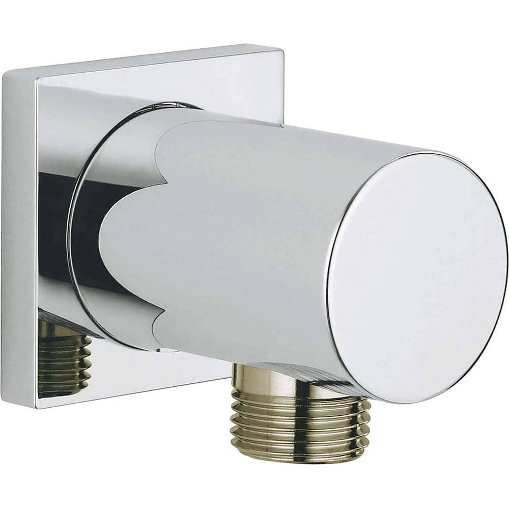 Grohe - Shower Supports & Kits; Type: Wall Union ; Length (Inch): 2.5 ; Material: Metal ; Diameter (Inch): 0.5 ; Finish/Coating: Polished Chrome - Exact Tool & Supply
