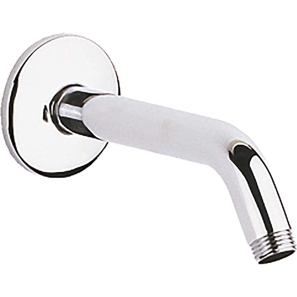 Grohe - Shower Supports & Kits; Type: Shower Arm ; Length (Inch): 5.625 ; Material: Metal ; Diameter (Inch): 0.5 ; Finish/Coating: Polished Chrome - Exact Tool & Supply