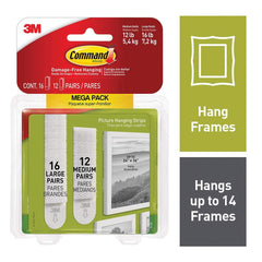 3M - All-Purpose & Utility Hooks; Type: Strips ; Color: White - Exact Tool & Supply
