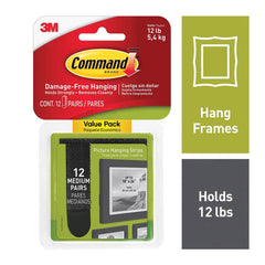 3M - All-Purpose & Utility Hooks; Type: Strips ; Color: Black - Exact Tool & Supply