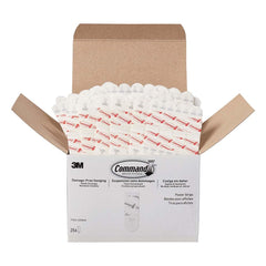 3M - All-Purpose & Utility Hooks; Type: Strips ; Overall Length (Inch): 5-5/8 ; Color: White ; Overall Width: 0.625 ; Overall Height: 3.875 ; Width (Inch): 0.625 - Exact Tool & Supply