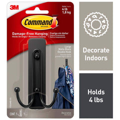 3M - All-Purpose & Utility Hooks; Type: Hooks Kit ; Overall Length (Inch): 4-3/64 ; Projection: 1.68 ; Color: Black ; Overall Width: 2.35 ; Projection: 1.68 (Inch) - Exact Tool & Supply
