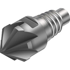 Sandvik Coromant - Corner Radius & Corner Chamfer End Mill Heads; Mill Diameter (mm): 6.50 ; Mill Diameter (Decimal Inch): 0.2559 ; End Type: Corner Radius ; Corner Radius (mm): 4.50 ; Number of Flutes: 8 ; Material: Solid Carbide - Exact Tool & Supply