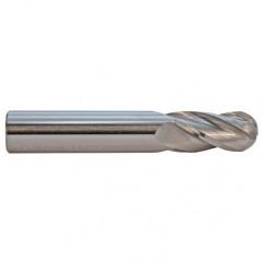 4.5mm TuffCut GP Standard Length 4 Fl Ball Nose Center Cutting End Mill - Exact Tool & Supply