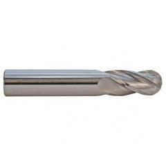 1 TuffCut GP Standard Length 4 Fl Ball Nose TiAlN Coated Center Cutting End Mill - Exact Tool & Supply