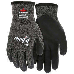 MCR Safety - Cut & Puncture Resistant Gloves ANSI/ISEA Cut Resistance Level: 4 Coated Area: Palm & Fingertips - Exact Tool & Supply
