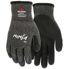 MCR Safety - Cut & Puncture Resistant Gloves ANSI/ISEA Cut Resistance Level: 4 Coated Area: Palm & Fingertips - Exact Tool & Supply