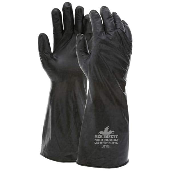 MCR Safety - Chemical Resistant Gloves Material: Butyl Numeric Size: 8 - Exact Tool & Supply