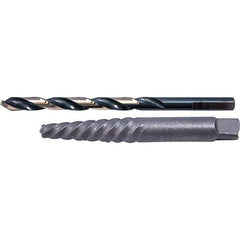 Cle-Line - Bolt Extractor Sets Tool Type: Screw Extractor & Drill Number of Pieces: 2.000 - Exact Tool & Supply