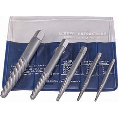 Cle-Line - Bolt Extractor Sets Tool Type: Screw Extractor Number of Pieces: 5.000 - Exact Tool & Supply