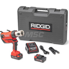 Ridgid - Benders, Crimpers & Pressers; Type: Presser ; Maximum Pipe Capacity (Inch): 4 ; Minimum Pipe Capacity: 1/2 (Inch); Overall Length (Inch): 11 ; Includes: RP 350 Press Tool; (2) 18V 2.5Ah Lion Batteries; 18V Charger; Carrying Case ; For Use With: - Exact Tool & Supply