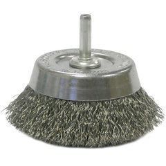 2 3/4″ Crimped Wire Utility Cup Brush .0118″ 1/4″ Stem - Exact Tool & Supply