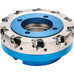 Kyocera - Indexable Square-Shoulder Face Mills; Cutting Diameter (mm): 100.00 ; Cutting Diameter (Decimal Inch): 3.9370 ; Arbor Hole Diameter (Inch): 1.25 ; Lead Angle: 90 ; Overall Height (mm): 50.00000 ; Insert Compatibility: ENET0905? - Exact Tool & Supply