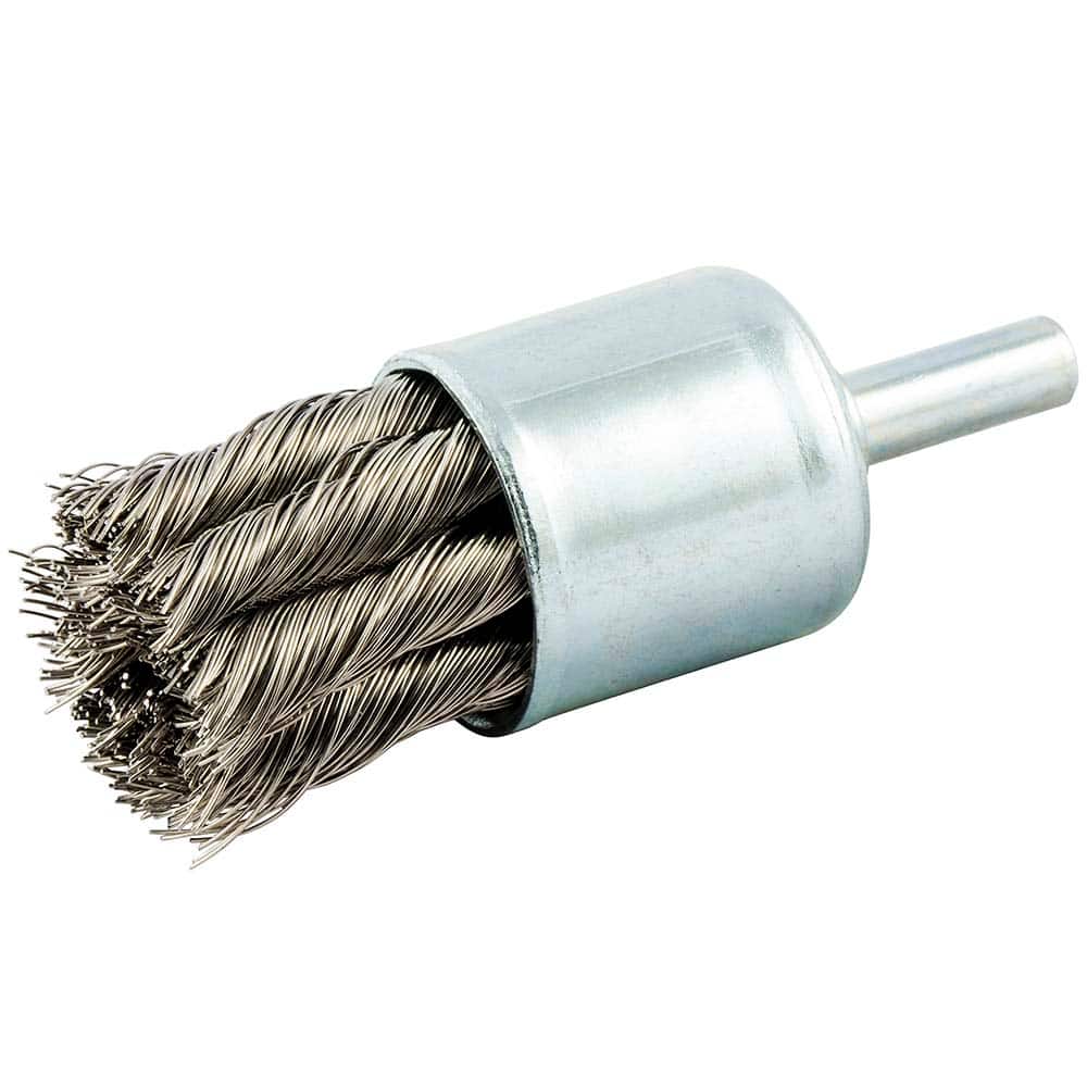Norton - End Brushes Brush Diameter (Inch): 1 Fill Material: Stainless Steel - Exact Tool & Supply