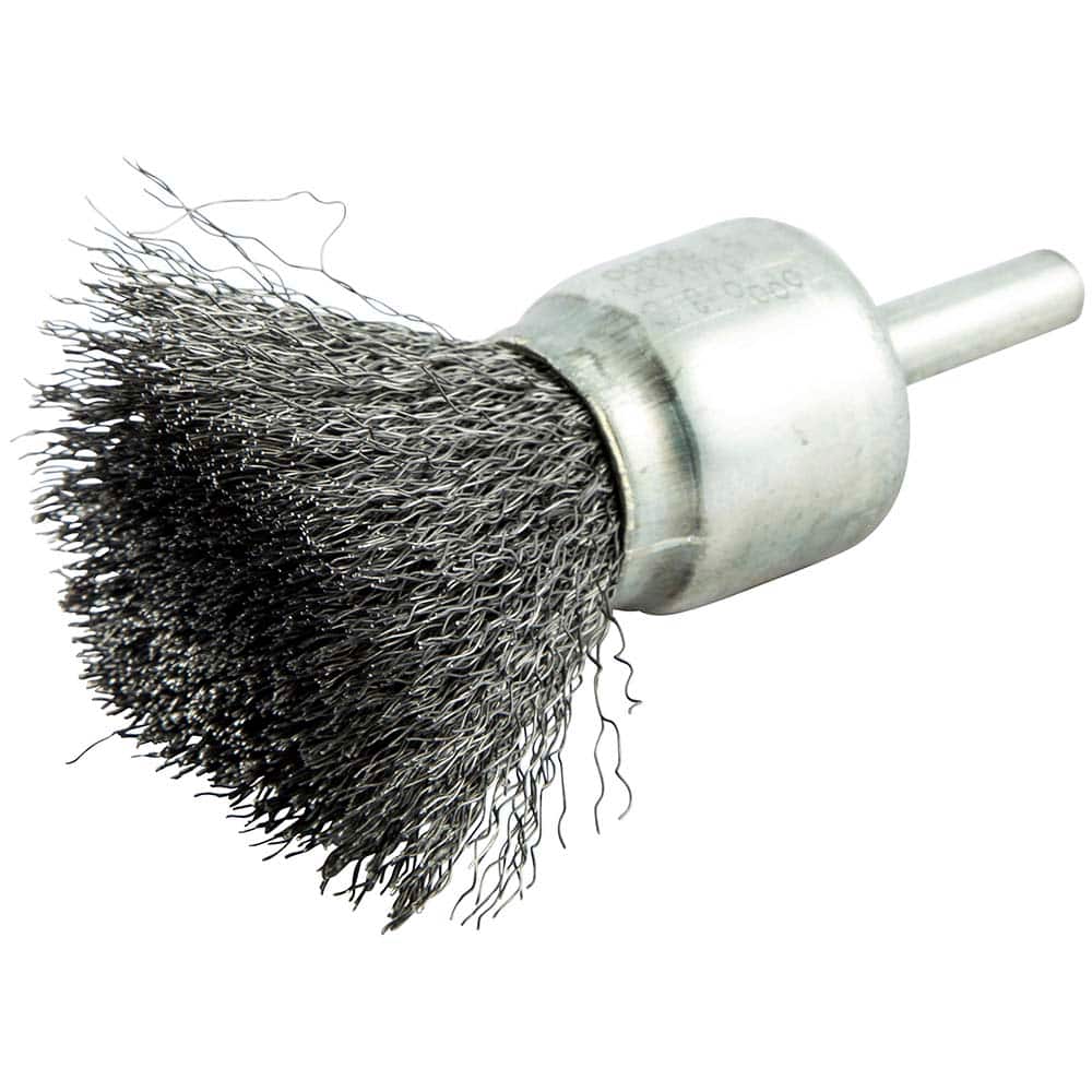 Norton - End Brushes Brush Diameter (Inch): 1 Fill Material: Carbon Steel - Exact Tool & Supply