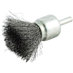 Norton - End Brushes Brush Diameter (Inch): 1 Fill Material: Carbon Steel - Exact Tool & Supply