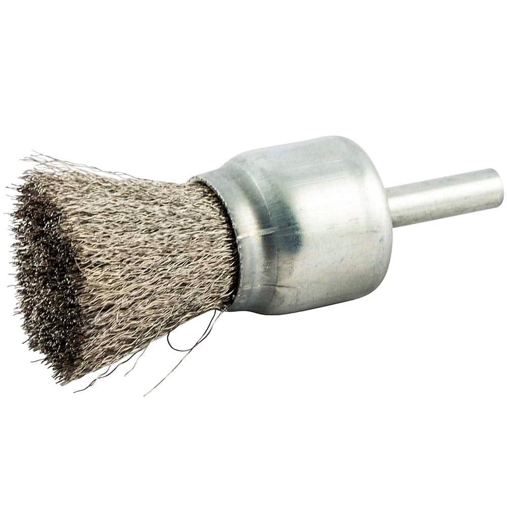 Norton - End Brushes Brush Diameter (Inch): 1 Fill Material: Stainless Steel - Exact Tool & Supply