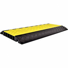 Powerhouse - On Floor Cable Covers Cover Material: Polyethylene Number of Channels: 5 - Exact Tool & Supply