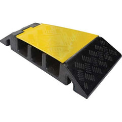 Powerhouse - On Floor Cable Covers Cover Material: Polyethylene Number of Channels: 3 - Exact Tool & Supply