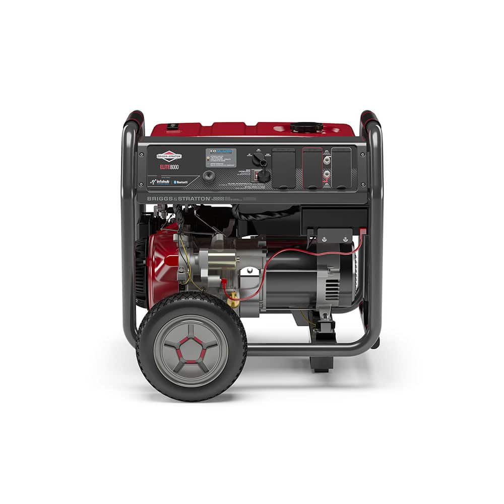 BRIGGS & STRATTON - Portable Power Generators; Fuel Type: Gasoline ; Starting Method: Electric/Recoil ; Wattage: 8000 ; Wattage (kW): 8 ; Run Time Full Load (Hours): 9 ; Run Time Half Load (Hours): 9.50 - Exact Tool & Supply