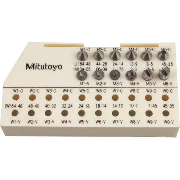 Mitutoyo - Micrometer Accessories Type: Anvil Set For Use With: Screw Thread Micrometer - Exact Tool & Supply