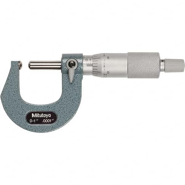 Mitutoyo - Spherical Face Micrometers Operation Type: Mechanical Minimum Measurement (Decimal Inch): 0 - Exact Tool & Supply