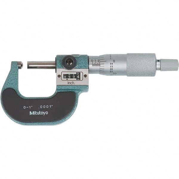 Mitutoyo - Spherical Face Micrometers Operation Type: Mechanical Minimum Measurement (Decimal Inch): 0 - Exact Tool & Supply