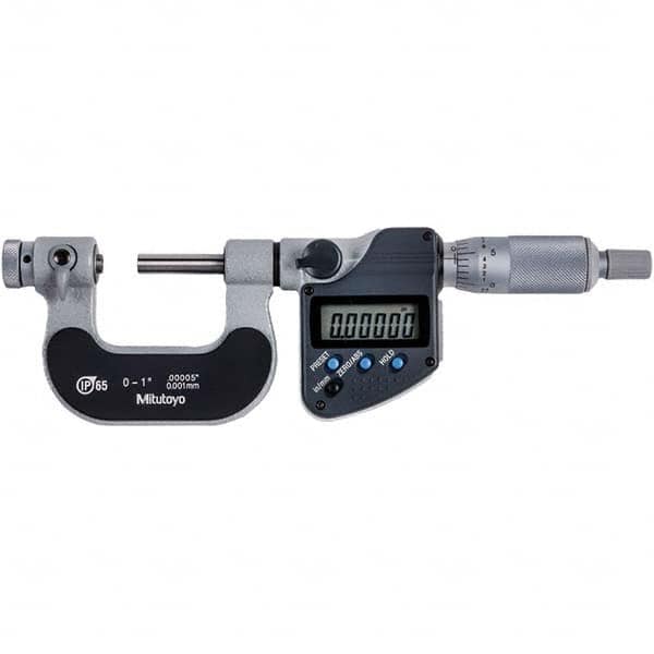 Mitutoyo - Screw Thread Micrometers Operation Type: Electronic Minimum Measurement (Decimal Inch): 0 - Exact Tool & Supply