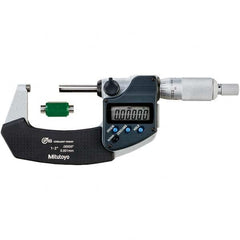 Mitutoyo - Electronic Outside Micrometers Type: Coolant-proof Minimum Measurement (Decimal Inch): 1.0000 - Exact Tool & Supply