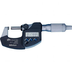 Mitutoyo - Electronic Outside Micrometers Type: Coolant-proof Minimum Measurement (Decimal Inch): 0.0000 - Exact Tool & Supply