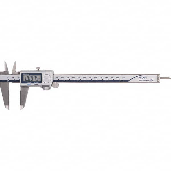 Mitutoyo - 0 to 8" Range, 0.0005" Resolution, IP67 Electronic Caliper - Exact Tool & Supply