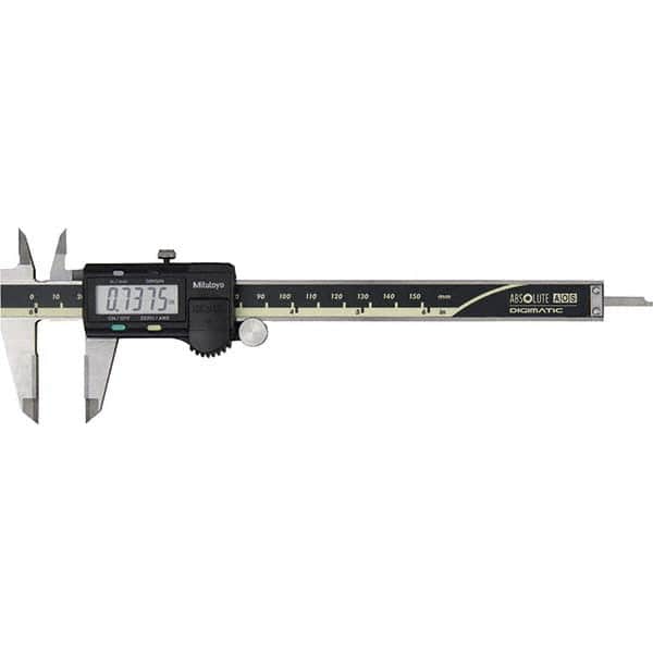 Mitutoyo - 0 to 6" Range, 0.0005" Resolution, Electronic Caliper - Exact Tool & Supply