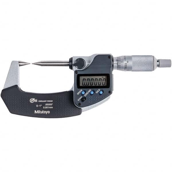 Mitutoyo - Point Micrometers Operation Type: Electronic Minimum Measurement (Decimal Inch): 0 - Exact Tool & Supply