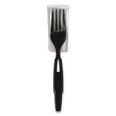 Dixie - Paper & Plastic Cups, Plates, Bowls & Utensils; Breakroom Accessory Type: Fork ; Breakroom Accessory Description: Utensils-Disposable Fork ; Color: Black - Exact Tool & Supply