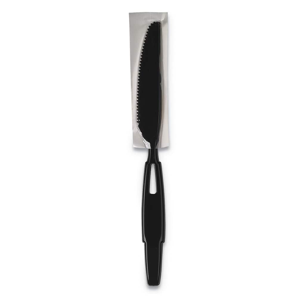 Dixie - Paper & Plastic Cups, Plates, Bowls & Utensils; Breakroom Accessory Type: Knife ; Breakroom Accessory Description: Utensils-Disposable Knife ; Color: Black - Exact Tool & Supply
