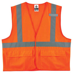 8225HL 2/3 XL Orange Standard Solid Vest Type R Class 2 - Exact Tool & Supply