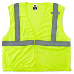 8210HL 4/5 XL Lime Econ Mesh Vest Type R Class 2 - Exact Tool & Supply