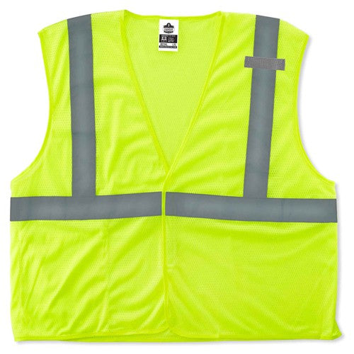 8210HL S/M Lime Econ Mesh Vest Type R Class 2 - Exact Tool & Supply
